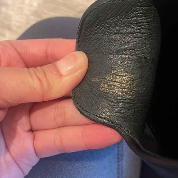 Black Vince Camuto Leather Loafers with Studs - Picture 5 of 5